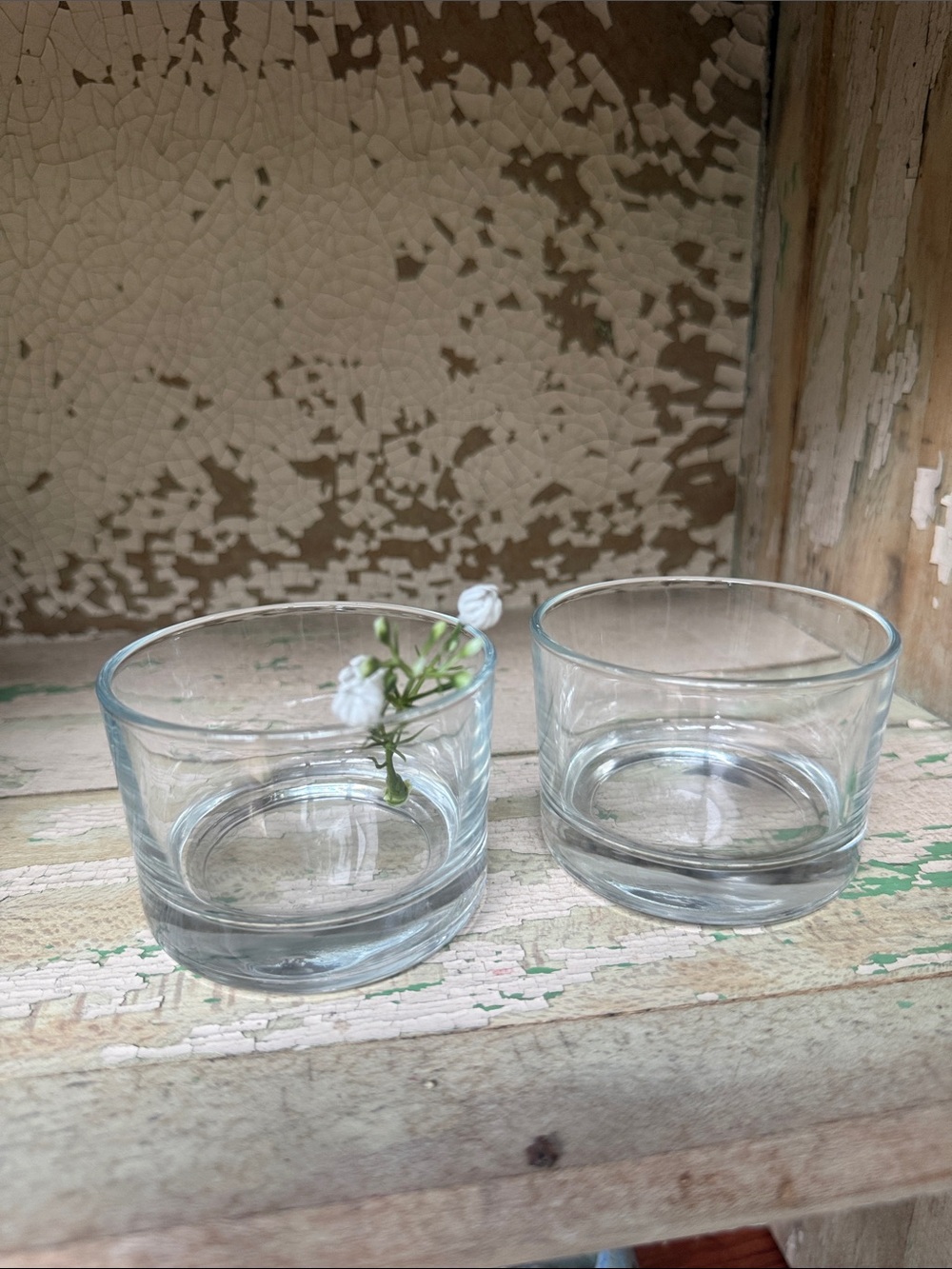 🍨 Clear Glass Serving Cups – Set of 2